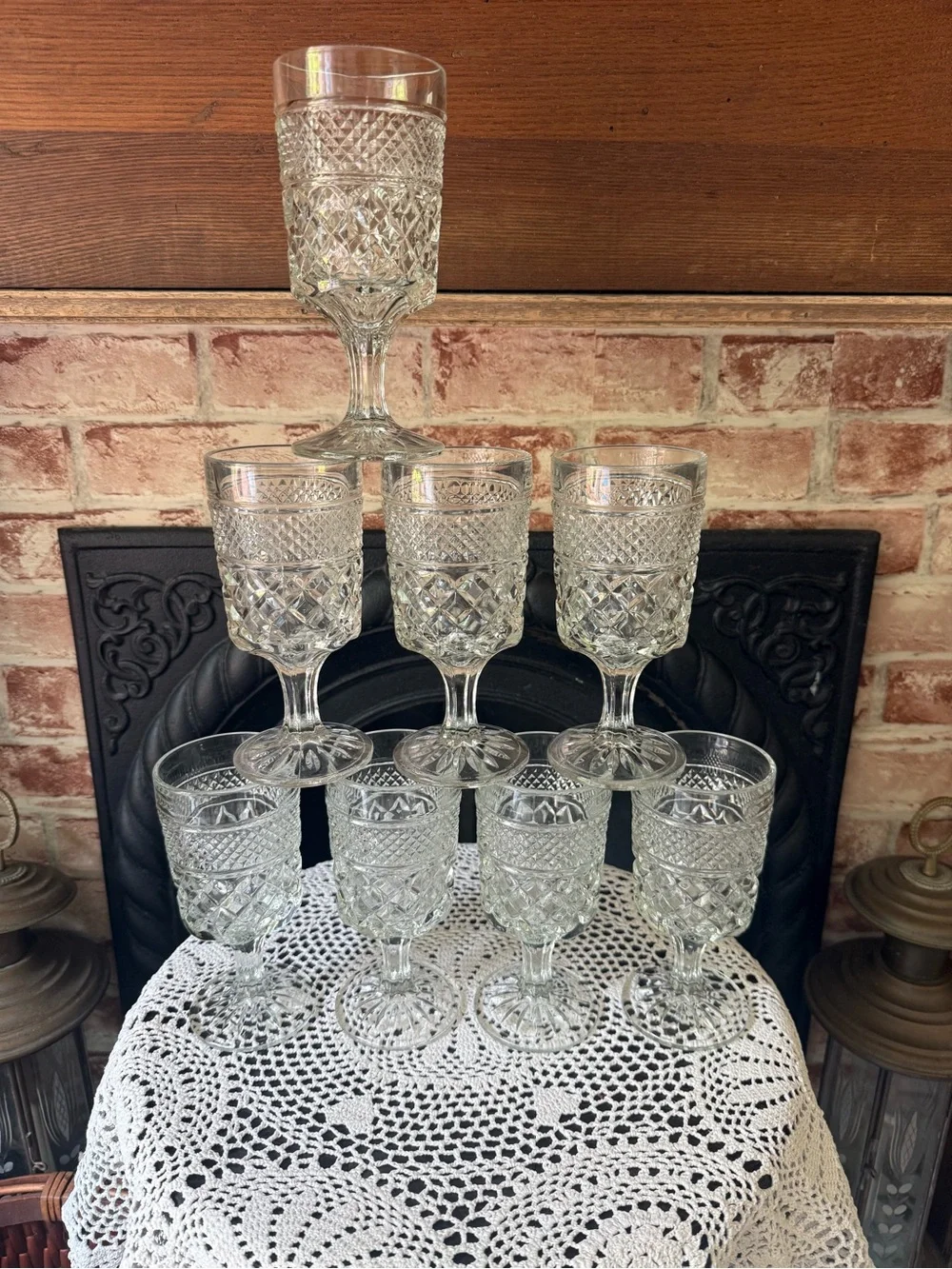 Wexford Stemmed Wine Glasses Stemware Goblet Set - 8-Piece